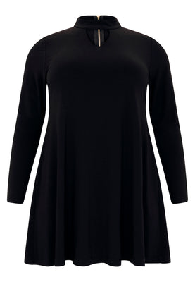 Tunic wide bottom collar DOLCE - black  - #4