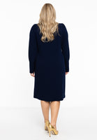 Dress puff sleeve DIAGONAL - blue - #3