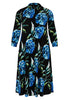 Buttoned dress long AQUAREL - blue - #4