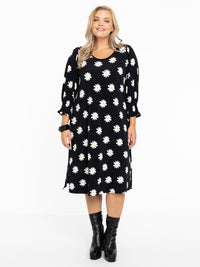 Dress puff sleeve DAISY - black - #2