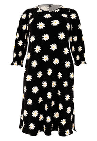 Dress puff sleeve DAISY - black - #4