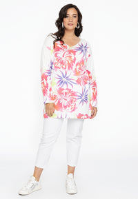 Pullover V-neck LELY - white - #2