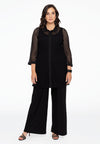 Blouse collar LACE - black