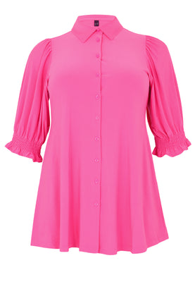 Blouse Puffsleeve Dolce - pink - #4