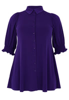 Blouse Puffsleeve Dolce - purple  - #4