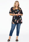 Tunic flare buttoned DOLLS - black