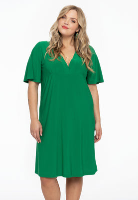 Dress empire V-neck DOLCE - green  - #1