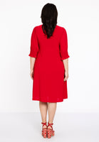 Dress buttoned DOLCE - red  - #3