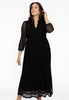 Dress puffed sleeve LACE - black 