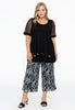 Trousers 7/8 ZEBRA - black 