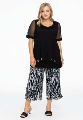 Trousers 7/8 ZEBRA - black  - #1