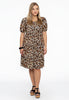 Dress puff sleeve LEOPARD - light brown - #2