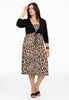 Spaghetti dress LEOPARD - light brown - #5