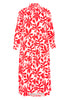 Dress buttons long ANNA - red  - #4