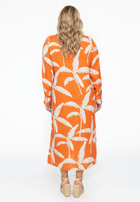 Blouse long PALM TREE - orange - #3