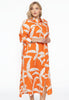 Blouse long PALM TREE - orange 