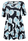 Tunic wide bottom CALYPSO - black - #4