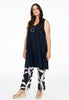 Dress A-line LINEN - blue