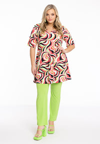 Tunic V wide bottom BONNY - pink - #2