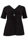 Tunic flare twisted DOLCE - black - #4