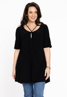 Tunic wide bottom strings DOLCE - black - #1