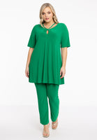 Tunic wide bottom strings DOLCE - green - #2