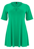 Tunic wide bottom strings DOLCE - green - #4