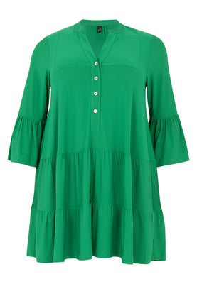 Tunic frilled long DOLCE - green  - #4