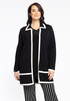 Cardigan Black/White - black  - #1