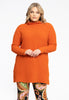 Pullover met col Teddy - orange 