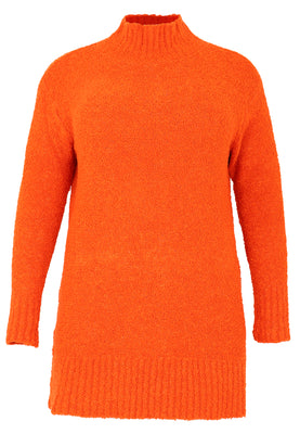 Pullover met col Teddy - orange  - #4