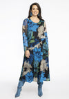 Dress Long Round Neck ARDENNES - blue