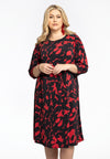 Dress wide A-line SIENNA - black 