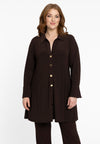 Tunic wide bottom buttoned DOLCE - brown