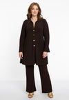 Tunic wide bottom buttoned DOLCE - brown