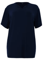 Tunic straight PLISSE - blue - #4