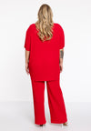 Trousers long PLISSE - red 