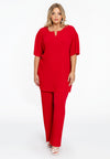 Trousers long PLISSE - red