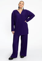 Trousers long PLISSE - purple - #1