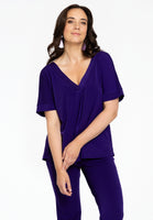 Tunic V-neck DOLCE - purple - #1