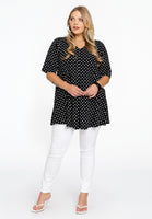 Tunic swing DOTS - black - #2