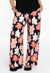 Trousers loose fit HIBISCUS - black 