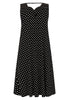 Dress sleeveless DOTS - black  - #4