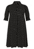 Dress buttoned DOTS - black  - #4