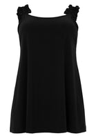 Singlet flare ruffle DOLCE - black  - #2