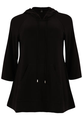 Hoodie A-line DOLCE - black  - #4