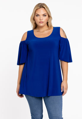 Tunic flare cut out DOLCE - indigo - #1