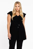 Tunic cap sleeve DOLCE - black 