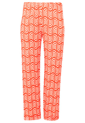 Trousers plisse SWIRL - red  - #3