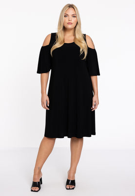 Dress cut out shoulder DOLCE - black  - #2